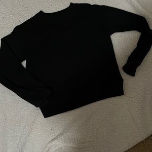 Black lightweight but soft interior sweater